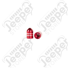 Bouchon de valve de pneu (5 pièces en aluminium rouge) - 00804314297220