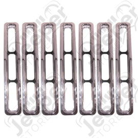Grille Insert Kit, Chrome; 87-95 Jeep Wrangler YJ