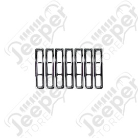 Grille Insert Kit, Chrome; 97-06 Jeep Wrangler TJ