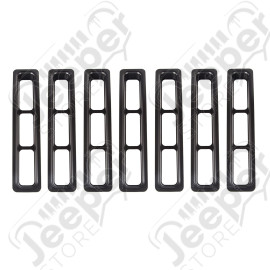 Grille Insert Kit, Black; 97-06 Jeep Wrangler TJ