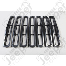 Grille Insert Kit, Black; 87-95 Jeep Wrangler YJ