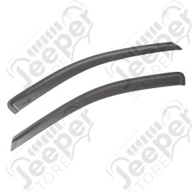 Window Visor Kit, Front, Matte Black; 07-10 Jeep Compass/Patriot