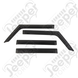Window Visors, Matte Black; 18-20 JLU/JT