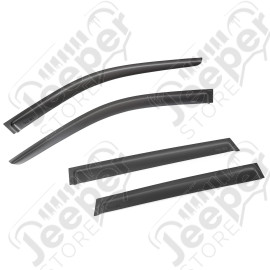 Window Visor Kit, Matte Black; 11-13 Jeep Grand Cherokee WK