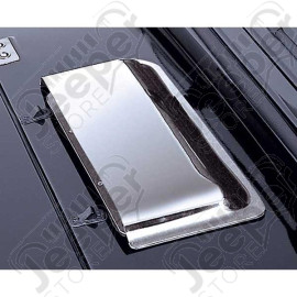 Cowl Vent Scoop, Chrome; 87-95 Jeep Wrangler YJ