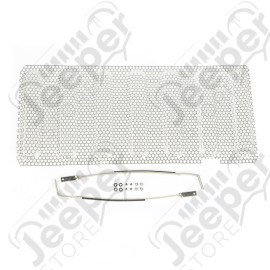 Grille Insert, Satin Stainless Steel; 07-18 Jeep Wrangler JK