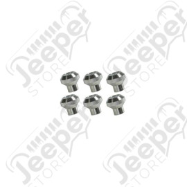 Dash Knob Kit, Billet Aluminum; 76-86 Jeep CJ