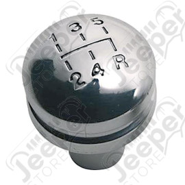 Transmission Shift Knob, 5-speed Manual, Billet Aluminum; 97-04 TJ