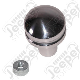 Transmission Shift Knob, Blank, Billet Aluminum; 97-06 Wrangler TJ