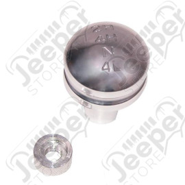 Transfer Case Shift Knob, Billet Aluminum; 87-95 Jeep Wrangler YJ