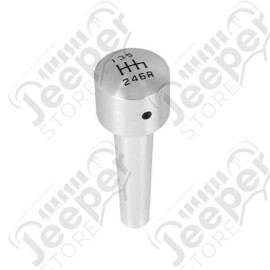 Transmission Shift Knob, Manual, Billet Aluminum; 07-10 Wrangler JK