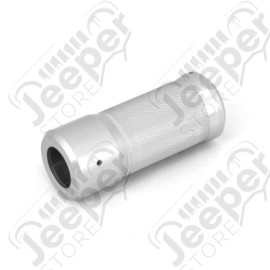 Parking Brake Handle Cover, Brushed Aluminum; 07-10 Jeep Wrangler JK