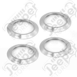 AC Vent Bezel Kit, Brushed Billet Aluminum; 07-10 Jeep Wrangler JK