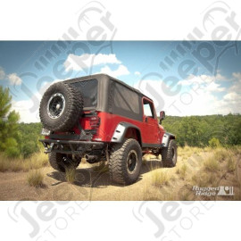 RRC Bumper Spare Tire Carrier, Rear, 2 Inch Hitch; 87-06 Wrangler