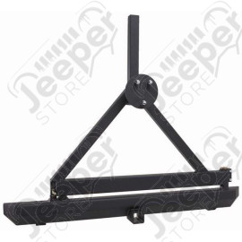 Rock Crawler Bumper, Rear/Tire Carrier, Hitch; 87-06 Jeep Wrangler