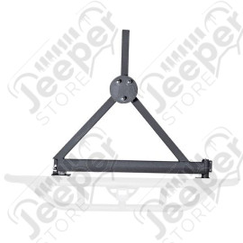 RRC Bumper Spare Tire Carrier, Rear, Black; 87-06 Jeep Wrangler YJ/TJ