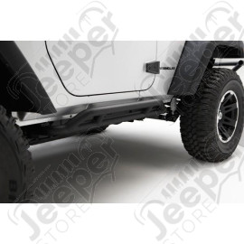 RRC Rocker Guard Kit, Black; 07-18 Jeep Wrangler JK, 2 Door