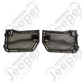 Tube Doors Kit, Front, Eclipse Covers; 07-18 Wrangler JK/JKU