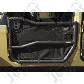 Tube Doors Kit, Front, Eclipse Covers; 07-18 Wrangler JK/JKU