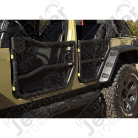 Tube Doors Kit, Front/Rear, Eclipse Covers; 07-18 Wrangler JKU, 4 Door