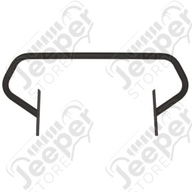 Grille Guard, Textured Black; 97-06 Jeep Wrangler TJ