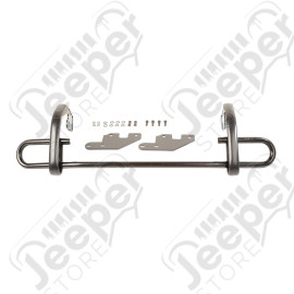 Bumper Guard, Rear, Black, Double Tube; 11-18 Grand Cherokee WK