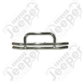 Tube Bumper, Front, 3 Inch, Stainless Steel; 55-06 Jeep