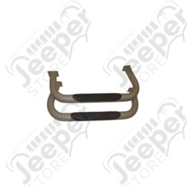 Tube Side Step, Titanium; 87-06 Jeep Wrangler YJ/TJ