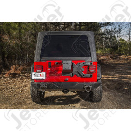 Spartacus Heavy Duty Tire Carrier Kit; 97-06 Jeep Wrangler TJ