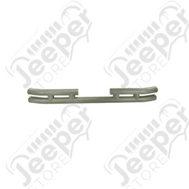 Double Tube Bumper, Rear, 3 Inch, Titanium; 87-06 Jeep Wrangler YJ/TJ