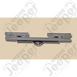 Tube Bumper, Rear, 3 Inch, Titanium, Hitch; 87-06 Jeep Wrangler YJ/TJ
