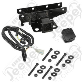 Trailer Hitch Kit, Jeep Logo; 07-18 Jeep Wrangler JK