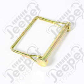 Trailer Hitch Pin, 2.5"L x 5/16"W, Square Hardwire Lock