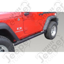 Kit de marchepieds ovale (10,80cm) couleur noir - Jeep Wrangler JK (2 portes)