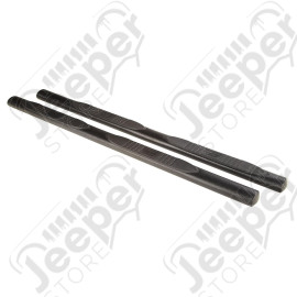 4-Inch Oval Side Step, Blk; 18-20 Jeep Wrangler JL 4DR