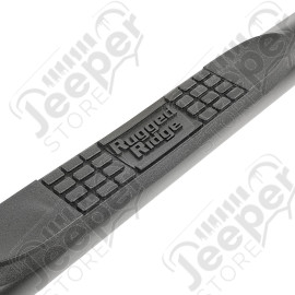 3-Inch Round Side Step, Fine Textured Blk; 2020 JT