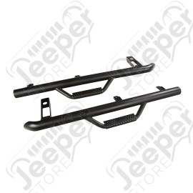 Spartan Nerf Bar Kit, Textured Black; 97-06 Jeep Wrangler TJ