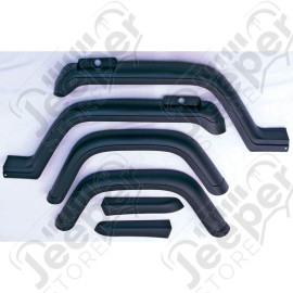 Fender Flare Kit, 6 Piece, Factory Style; 87-95 Jeep Wrangler YJ