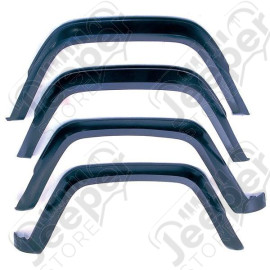 Fender Flare Kit, 4 Piece, Factory Style; 84-96 Jeep Cherokee XJ