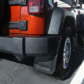 Splash Guard Kit, Rear; 07-18 Jeep Wrangler JK