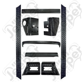Body Armor Kit, 9 Piece; 97-06 Jeep Wrangler TJ