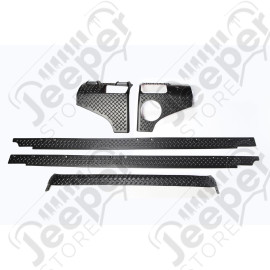 Body Armor Kit, 5 Piece; 07-18 Jeep Wrangler Unlimited JKU, 4 Door