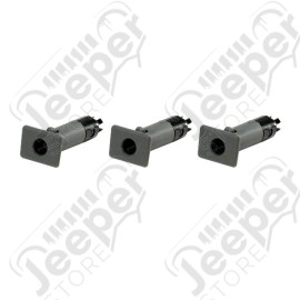Half Door Insert Kit, Gray; 87-06 Jeep Wrangler YJ/TJ