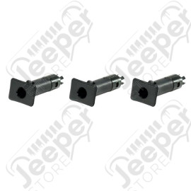 Half Door Insert Kit, Black; 87-06 Jeep Wrangler YJ/TJ