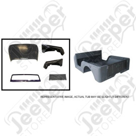 Body Tub Kit, Reproduction, Steel; 72-75 Jeep CJ5