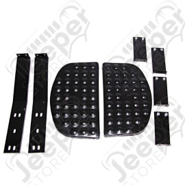 Side Step Kit, Black, Pair, Universal