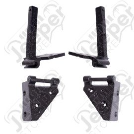 Windshield Hinge Kit, 4 Piece; 52-75 Willys/Jeep