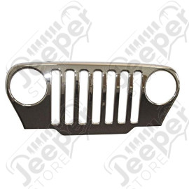 Grille Overlay, Chrome; 97-06 Jeep Wrangler TJ