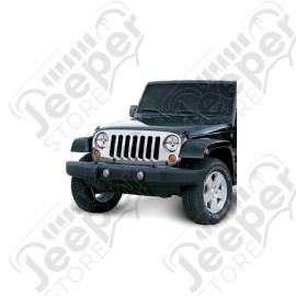 Grille Overlay, Chrome; 07-18 Jeep Wrangler JK