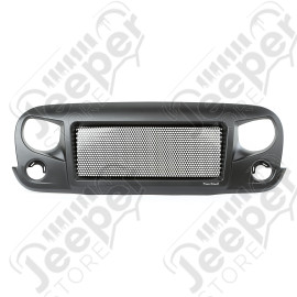 Spartan Grille, Satin Black; 07-18 Jeep Wrangler JK